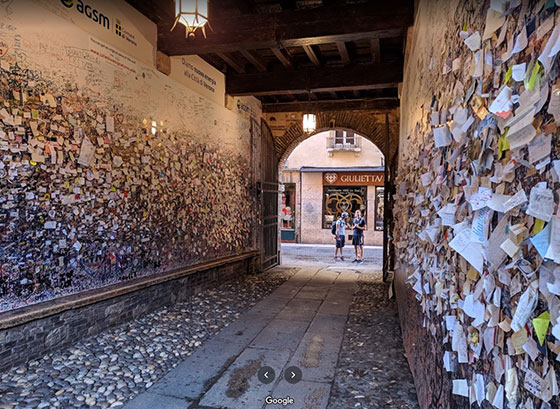 Entrada de la casa de Julieta